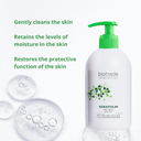 Gentle, non-aggressive cleansing Retains the levels of moisture in the skin Restores the protective function of the skin. Body wash gel